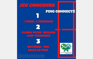 Jeu concours  Ping connecté 